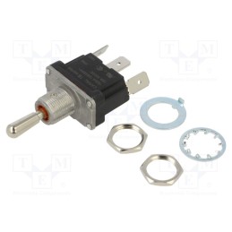 1 pcs x CANAL ELECTRONIC - TB1-AB17-1 - Switch: toggle, Pos: 3, SP3T, (ON)-OFF-(ON), 16A/250VAC, 16A/30VDC