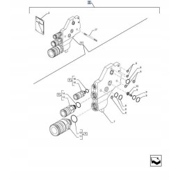 Power iso outside the valve part new holland t7 case pu