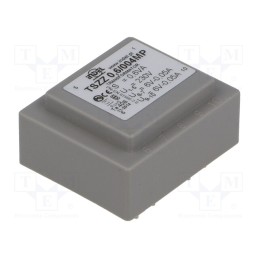 1 pcs x INDEL - TSZZ0.6/004MP - Transformer: encapsulated, 0.6VA, 230VAC, 6V, 6V, 50mA, 50mA, PCB