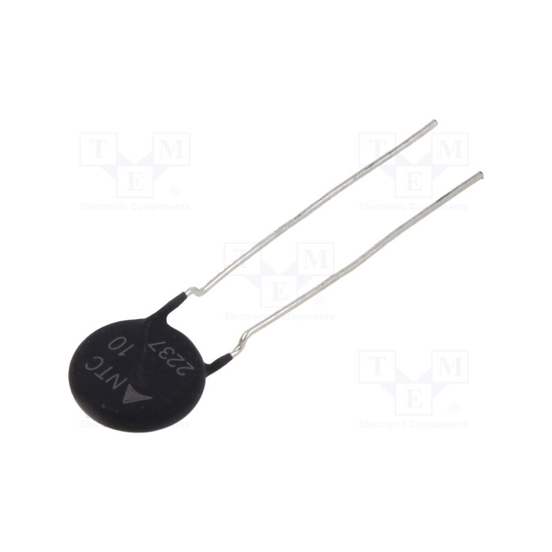 1000 pcs x EPCOS - B57236S0100M000 - NTC thermistor, 10Ω, -55÷170°C, 2.1W, ±20%, THT, Pitch: 5mm
