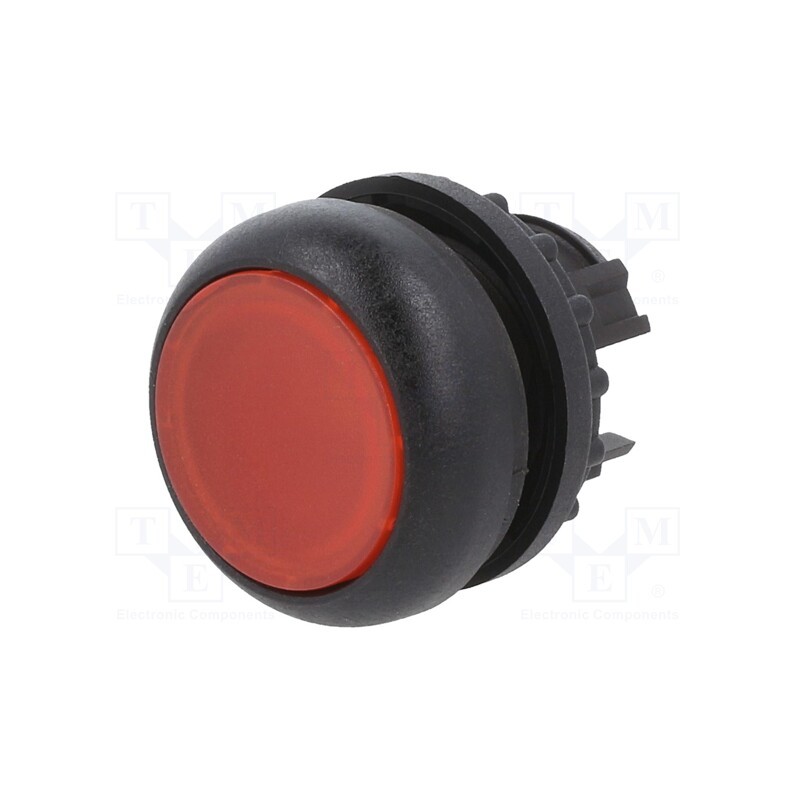 1 pcs x EATON ELECTRIC - M22S-DL-R - Switch: push-button, 22mm, Stabl.pos: 1, red, M22-FLED,M22-LED