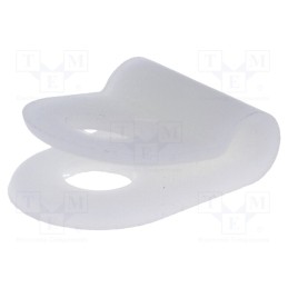 50 pcs x FIX&FASTEN - FIX-CC-1 - Fixing clamp, Cable P-clips, ØBundle : 3mm, polyamide, natural