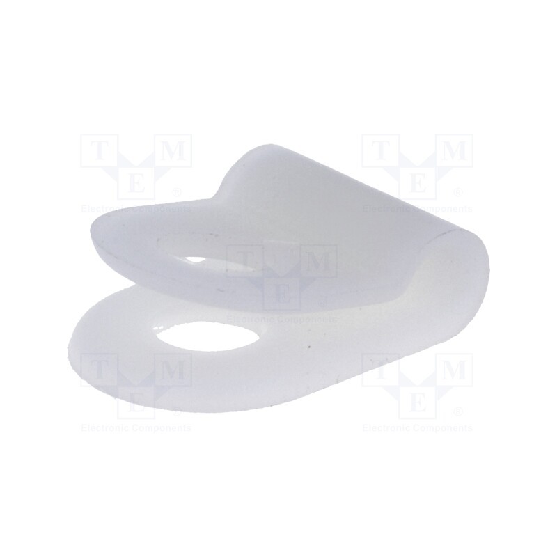 50 pcs x FIX&FASTEN - FIX-CC-1 - Fixing clamp, Cable P-clips, ØBundle : 3mm, polyamide, natural