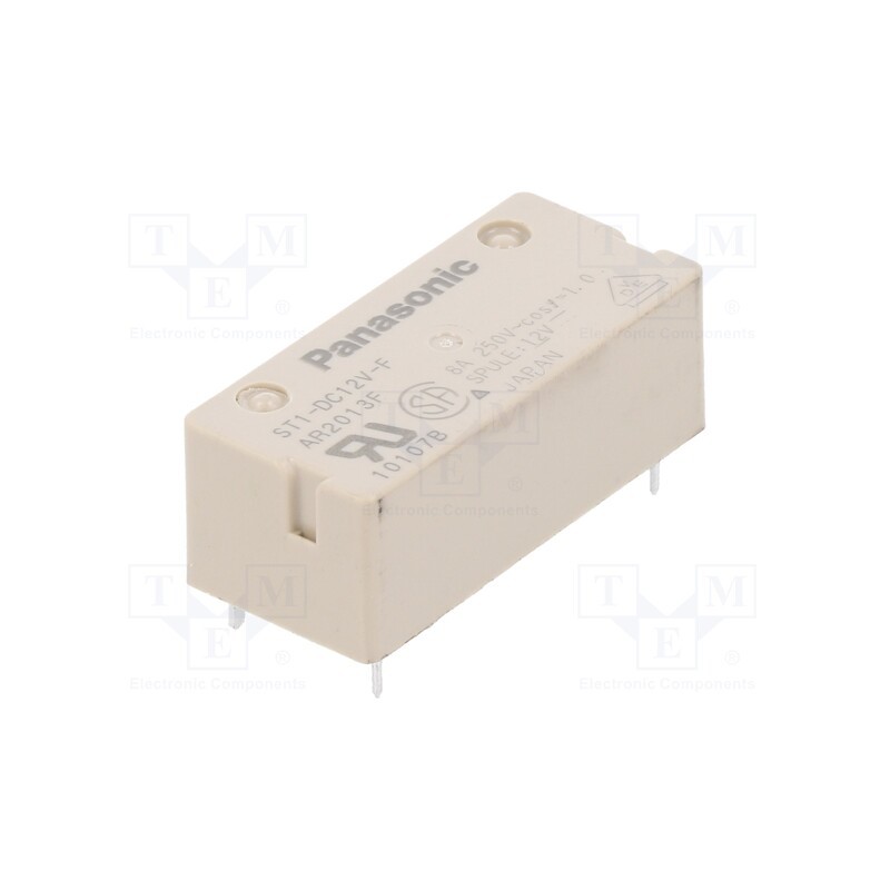 1 pcs x PANASONIC - ST112FJ - Relay: electromagnetic, SPST-NO + SPST-NC, Ucoil: 12VDC, 600Ω