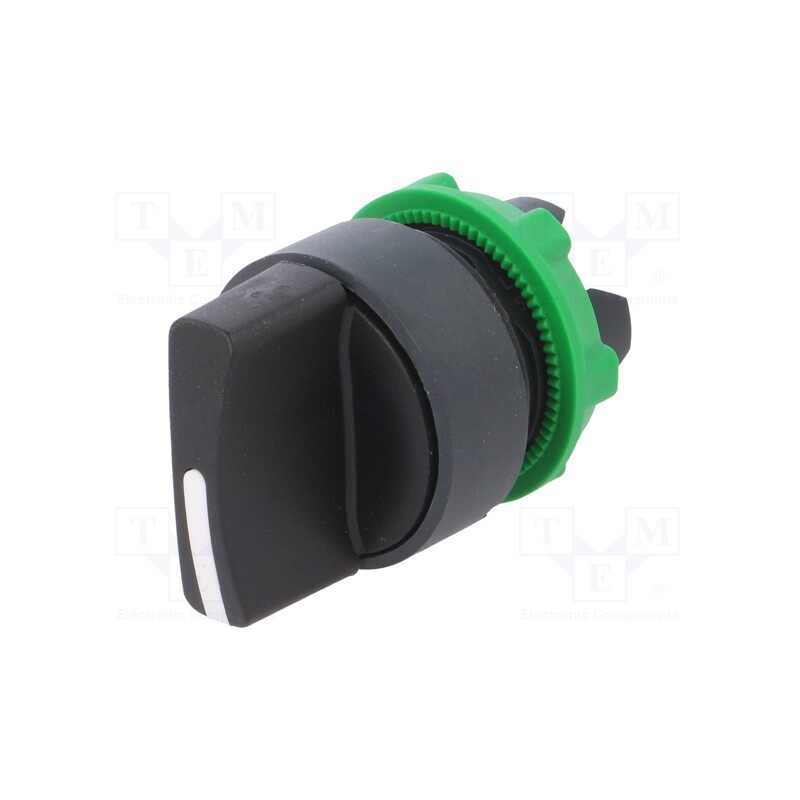 1 pcs x SCHNEIDER ELECTRIC - ZB5AD2TQ - Switch: rotary, 22mm, Stabl.pos: 2, black, none, IP66, prominent