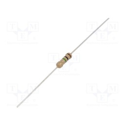1000 pcs x ROYAL OHM - CFR0S2J0105A10 - Resistor: carbon film, THT, 1MΩ, 500mW, ±5%, Ø3x9mm, axial