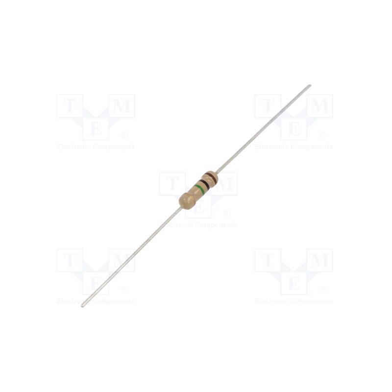 1000 pcs x ROYAL OHM - CFR0S2J0105A10 - Resistor: carbon film, THT, 1MΩ, 500mW, ±5%, Ø3x9mm, axial