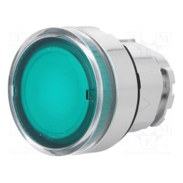 1 pcs x SCHNEIDER ELECTRIC - ZB4BW33 - Switch: push-button, 22mm, Stabl.pos: 1, green, ZBV6, IP66, flat