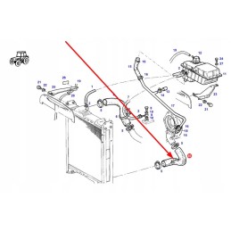 39276 radiator rubber hose