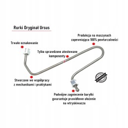 Injection pipe 1 cyl C 360 original Ursus 464