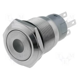 1 pcs x ONPOW - LAS1-AGQ-11D/G/12V - Switch: vandal resistant, Pos: 2, SPDT, 0.5A/220VAC, 1A/24VDC, IP67