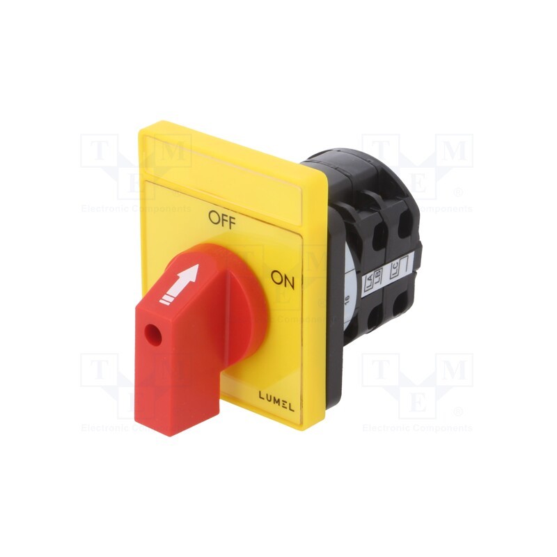 1 pcs x LUMEL - PKT3-C60L3XXOFY000 - Switch: cam switch, Stabl.pos: 2, 16A, OFF-ON, for building in