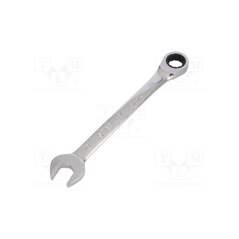 1 pcs x STANLEY - 4-89-943 - Wrench, combination spanner,with ratchet, 18mm, nickel plated