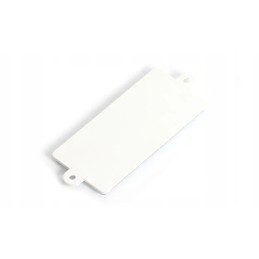 Reflective red rectangular ear