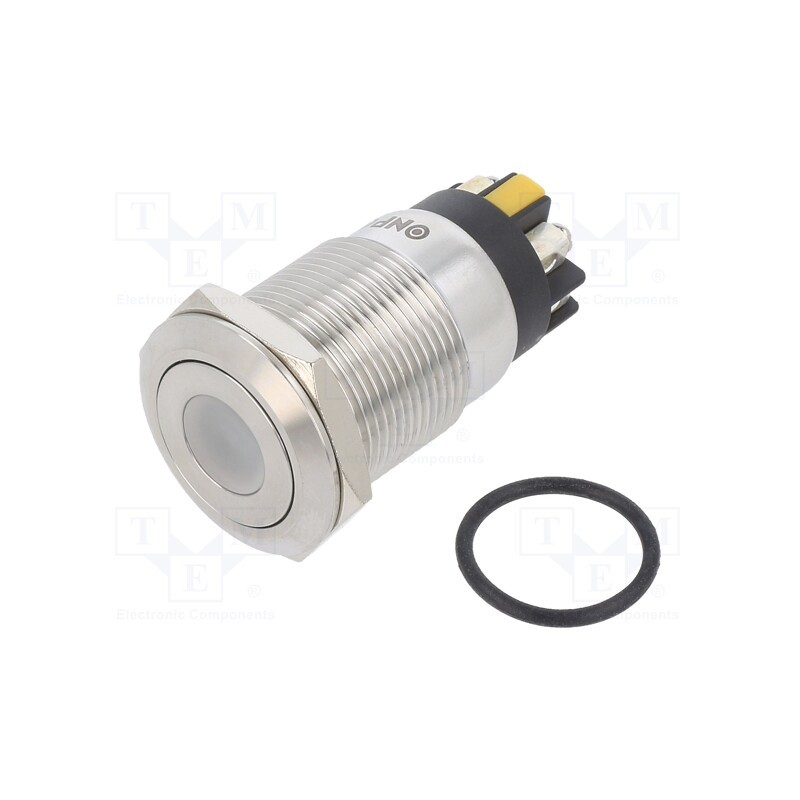 1 pcs x ONPOW - LAS1GQF-11D/L/Y/24V/S - Switch: vandal resistant, Pos: 2, SPDT, 3A/220VAC, 5A/24VDC, IP65