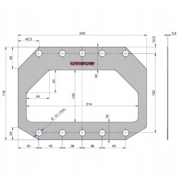 Zetor gearbox body gasket 57453027 original