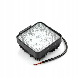 Square halogen work lamp 9 LED 27 W 9 32v