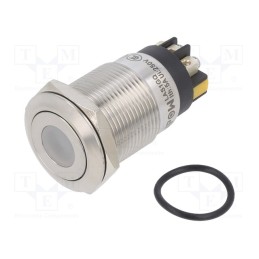 1 pcs x ONPOW - LAS1GQF-11D/L/Y/12V/S - Switch: vandal resistant, Pos: 2, SPDT, 3A/220VAC, 5A/24VDC, IP65
