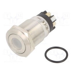 1 pcs x ONPOW - LAS1GQF-11D/L/W/24V/S - Switch: vandal resistant, Pos: 2, SPDT, 3A/220VAC, 5A/24VDC, IP65