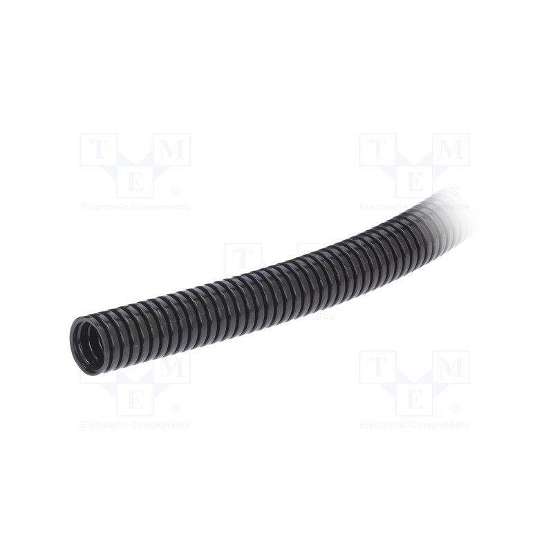 50 m x HELLERMANNTYTON - 166-11211 - Protective tube, Size: 25, polyamide, black, -40÷120°C, HelaGuard