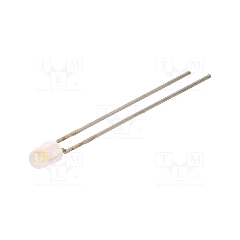 2 pcs x LITEON - LTW-42NDH8J - LED, 3mm, white cold, 140÷680mcd, 100°, Front: convex, 2.8÷3.6V
