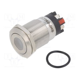 1 pcs x ONPOW - LAS1GQF-11D/L/R/12V/S - Switch: vandal resistant, Pos: 2, SPDT, 3A/220VAC, 5A/24VDC, IP65