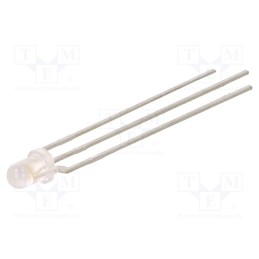 2 pcs x LITEON - LTL1BETBEFJALC - LED, 3mm, red/blue, 45°, Front: convex, 1.4÷2.4/2.5÷3.4V