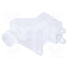 5 pcs x BIVAR - SLP3-250-100-F - Fiber for LED, Ø3mm, Front: flat, angular,with PCB mounting