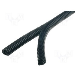 50 m x HELLERMANNTYTON - 166-11801 - Protective tube, Size: 13, polyamide, black, -40÷110°C, HelaGuard