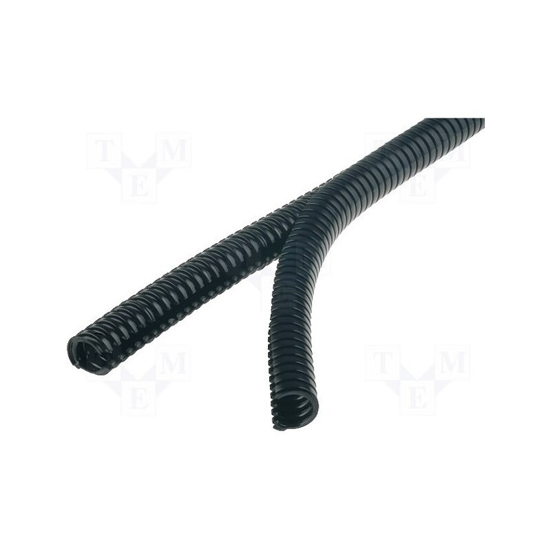 50 m x HELLERMANNTYTON - 166-11801 - Protective tube, Size: 13, polyamide, black, -40÷110°C, HelaGuard