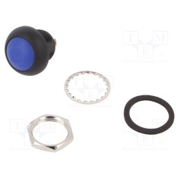 1 pcs x KNITTER-SWITCH - DPW 1 CG-B - Switch: push-button, Pos: 2, SPST-NO, 0.4A/32VAC, 0.1A/50VDC, IP67