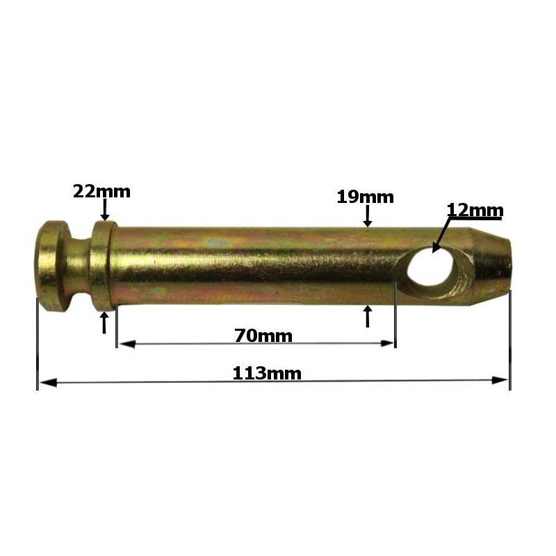 Safety pin diameter 19mm, length 71mm