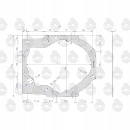 Seal for the intermediate gearbox body