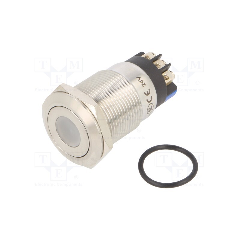 1 pcs x ONPOW - LAS1GQF-11D/L/B/24V/S - Switch: vandal resistant, Pos: 2, SPDT, 3A/220VAC, 5A/24VDC, IP65