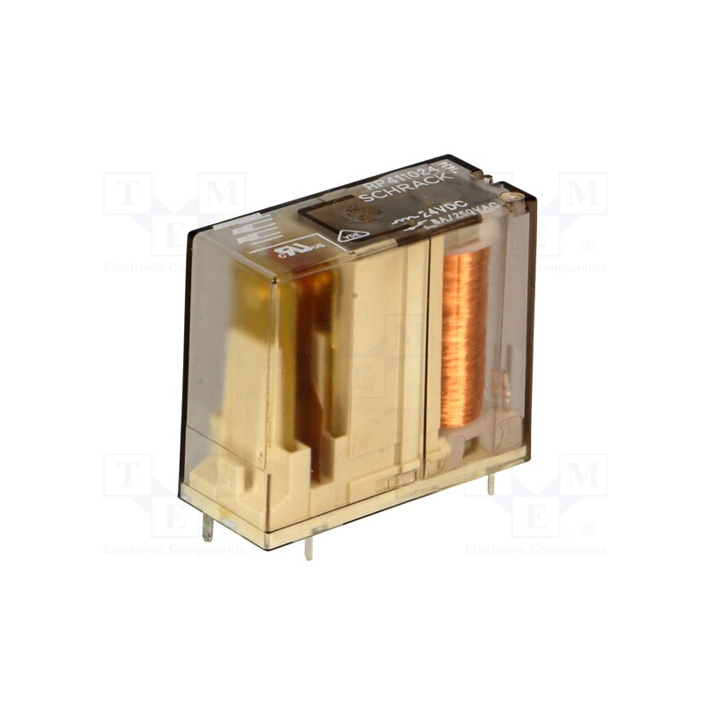 1 pcs x TE Connectivity - 9-1393230-5 - Relay: electromagnetic, SPDT, Ucoil: 24VDC, Icontacts max: 8A, PCB