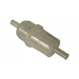 Flow-through fuel filter, universal 8mm pipe