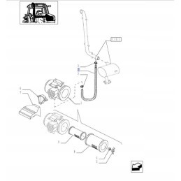 Air filter hose new holland tm 82039548 c