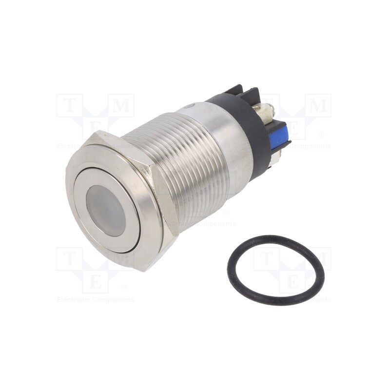 1 pcs x ONPOW - LAS1GQF-11D/L/B/12V/S - Switch: vandal resistant, Pos: 2, SPDT, 3A/220VAC, 5A/24VDC, IP65