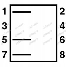 Switch switch 42x22mm 2 positions 3 pin