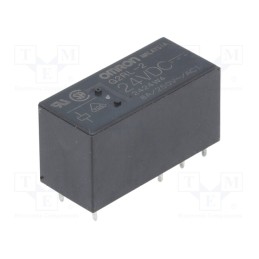 1 pcs x OMRON OCB - G2RL-2 24VDC - Relay: electromagnetic, DPDT, Ucoil: 24VDC, Icontacts max: 8A, PCB