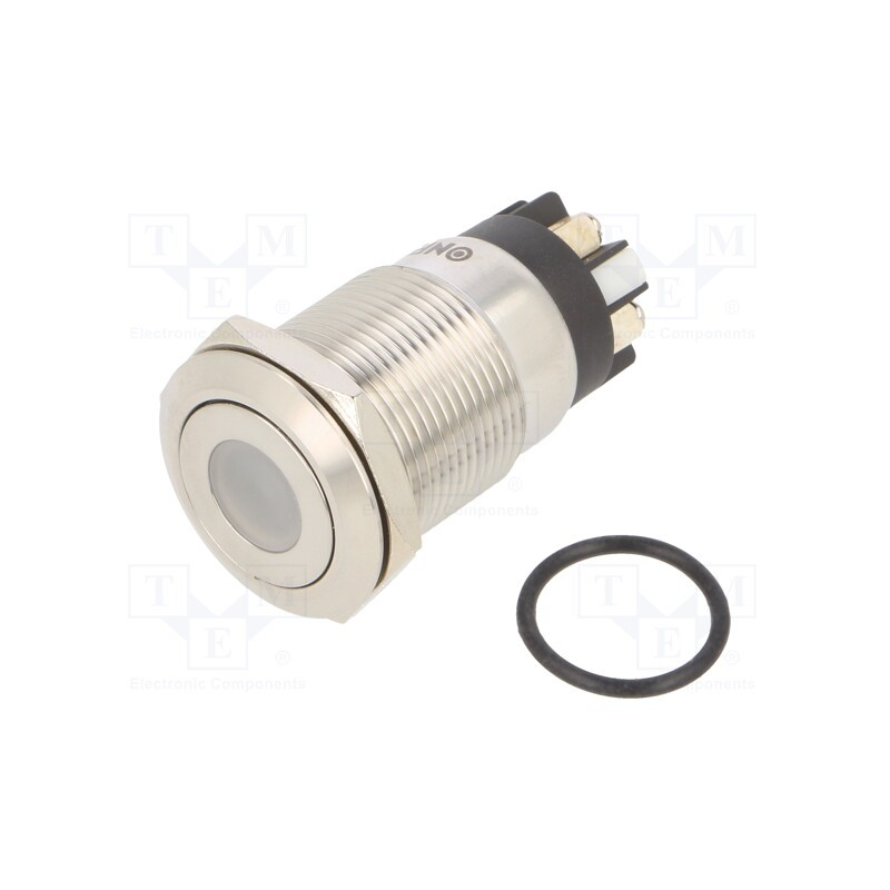 1 pcs x ONPOW - LAS1GQF-11D/L/W/12V/S - Switch: vandal resistant, Pos: 2, SPDT, 3A/220VAC, 5A/24VDC, IP65