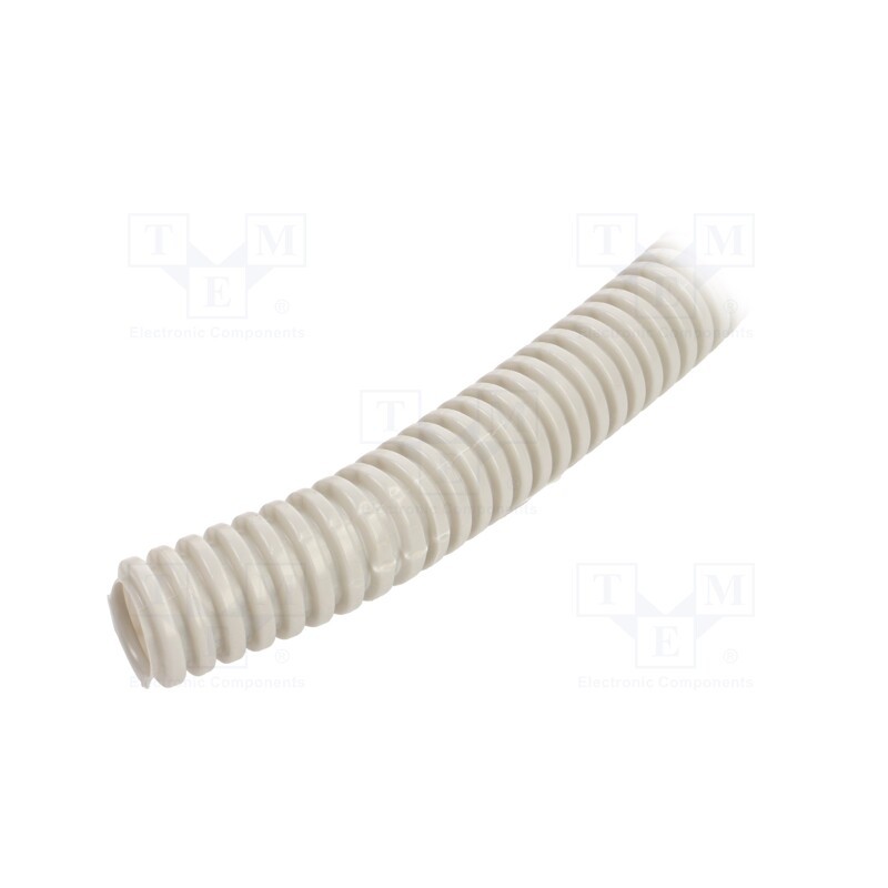 50 m x PAWBOL - 6100A-50P - Protective tube, Size: 20, PVC, grey, L: 50m, 320N, Øint: 14.5mm