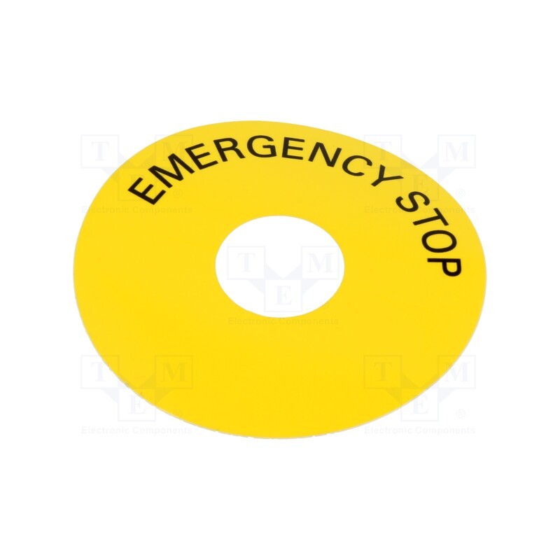 1 pcs x EAO - 45-50J.140S - Description label, 45, 75mm, plastic, Body: yellow
