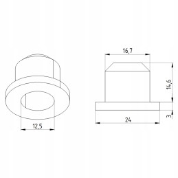 Clutch lever stop insert 70011180