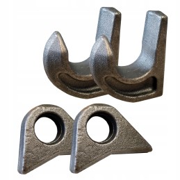 Hook bolt for loader bucket, euro frame set
