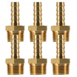 Hose repair kit, PEX connector, crimped brass connectors