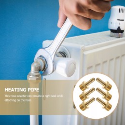 Hose repair kit, PEX connector, crimped brass connectors