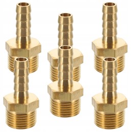 Hose repair kit, PEX connector, crimped brass connectors