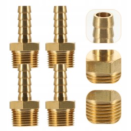 Hose repair kit, PEX connector, crimped brass connectors