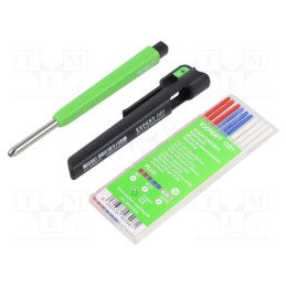 1 set x EXPERT - 8482302 - Pencil, automatic, Kit: touch pen, white,red,blue